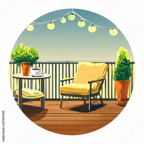 Balkon als Wohlfühloase