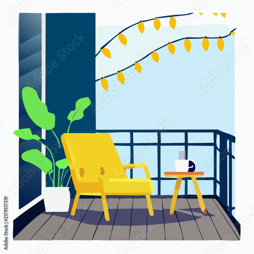 Balkon als Wohlfühloase