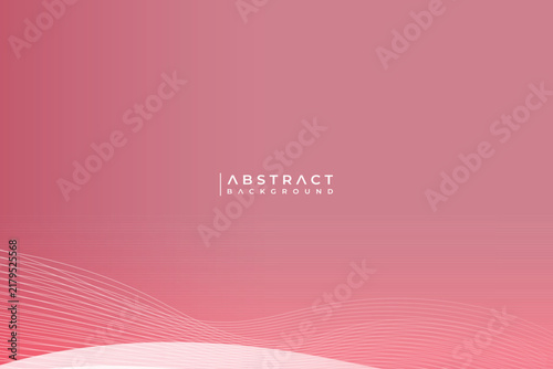Abstract Pink Gradient Background with Wavy Lines