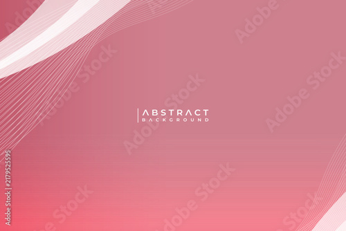 Pink Gradient with White Wavy Lines Abstract Background