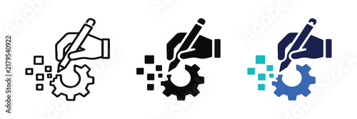 Digital Craft Technology Icon