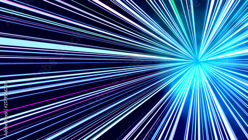 Canvastavla A dynamic digital image featuring a radiant burst of light emanating from a cent