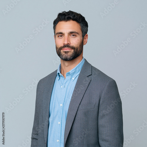 Middle Eastern Male Teacher Three Quarter Profile Portrait