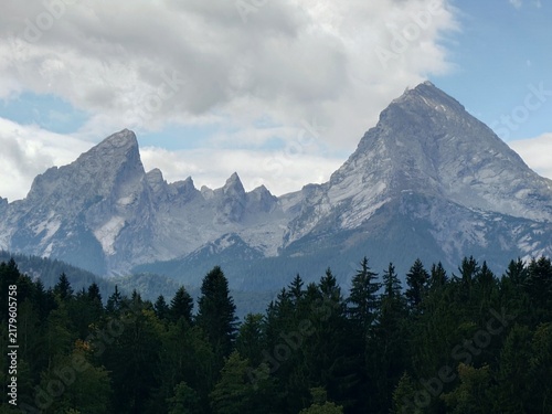 mountains and clouds Watzmann 
