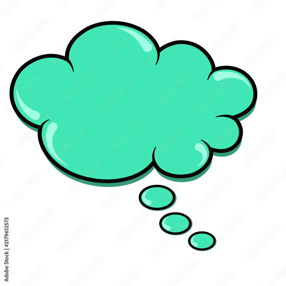 Fototapeta premium Comic Style Speech Bubble