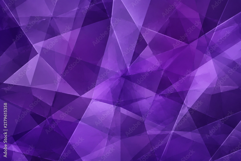 Obraz premium Luxury dark purple background with complex overlapping geometric amethyst crystal facets. generated by AI.