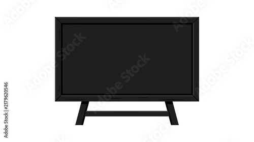 Hand Drawn Blank Blackboard Vector Illustration