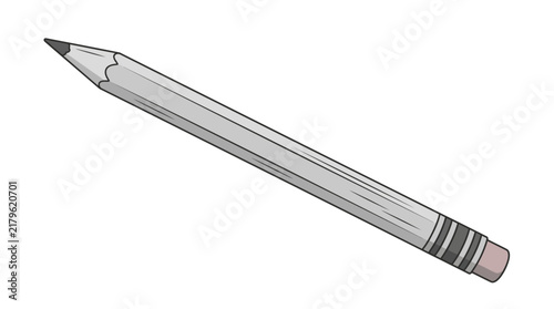 Graphite Pencil Cartoon Illustration