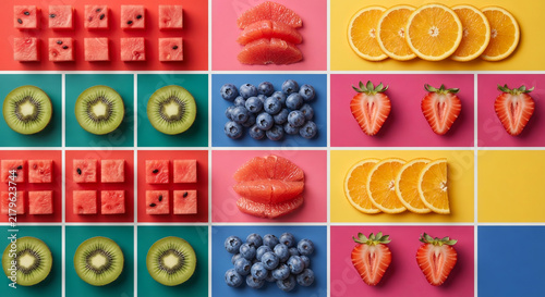 Assorted Collection of Fresh Fruits, Spices and Nuts Isolated on White Background for Healthy Food and Natural Ingredients