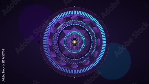 Foto Abstract Geometric Mosaic Mandalas Art Background