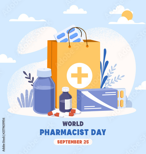 World Pharmacist Day September 25 Healthcare Concept