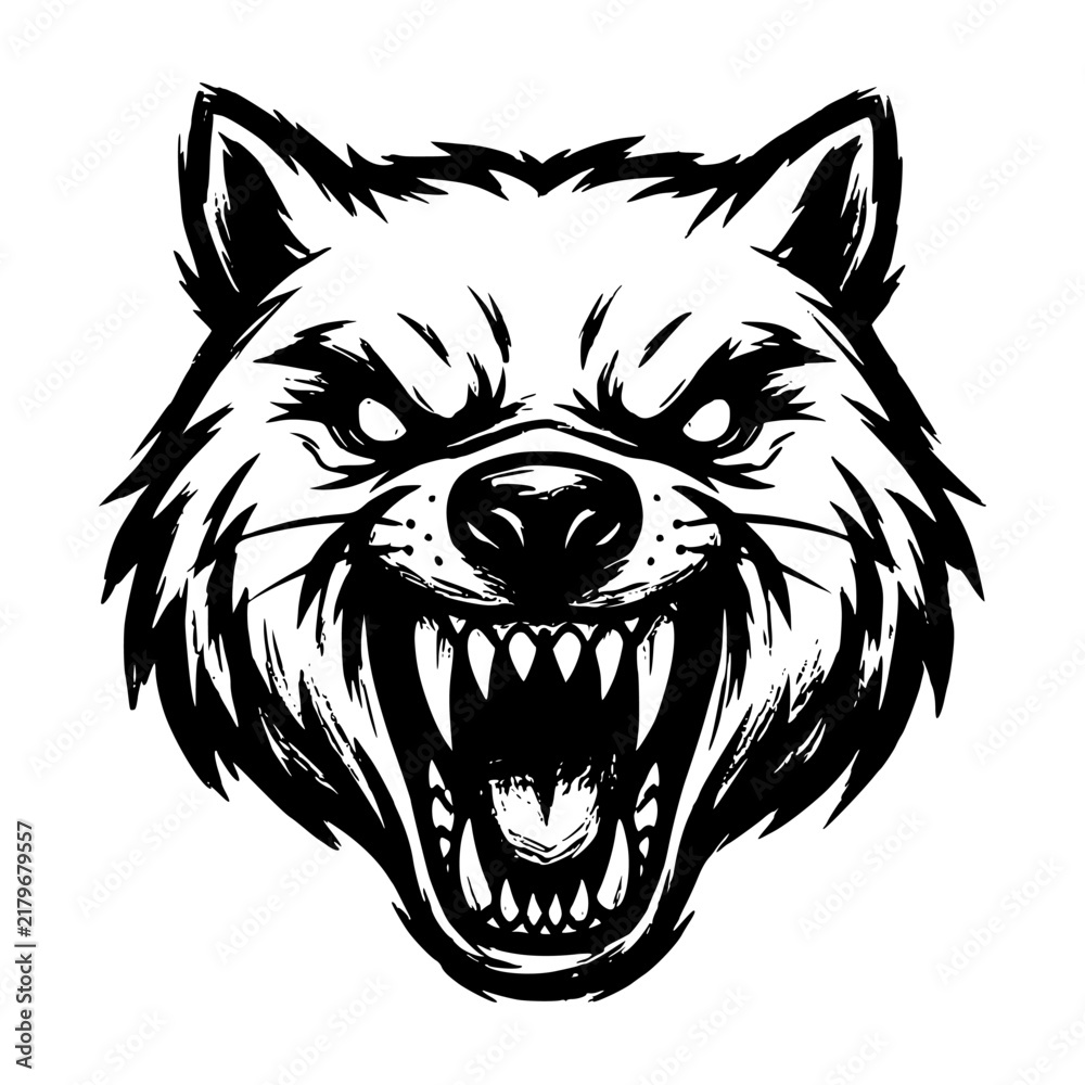 Fototapeta premium animal head vector icon for esport logo