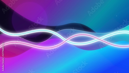 Naklejka Cosmic Liquid Wave Abstract Background Illustration