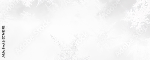 Detailed ice frost crystal texture isolated on transparent background for winter season graphic design element or christmas new year design