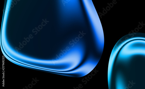 iridescent glass shape, 3d render, abstract glass waves, blue light reflections, sleek flowing glass, blue glass reflections, abstract 3D glass waves, iridescent glass shape, sleek flowing glass