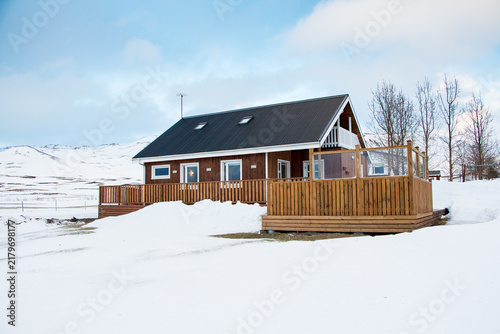 Vacation house in north Iceland, near Miklavatn lake.