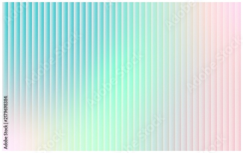 Abstract vertical striped background with soft holographic teal and pink gradient colors