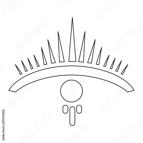 Headphones Icon Vector Illustration with Abstract Background, Modern Audio Symbol and Creative Music Design for Business, Technology, Entertainment and Digital Concepts