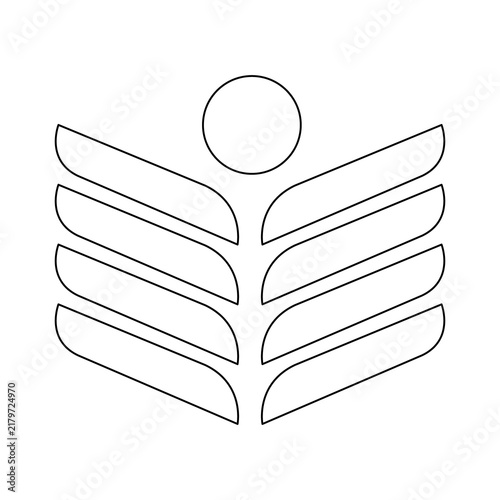 Open Book with Heart Icon Vector Illustration, Education and Love Symbol for Reading, Learning, Communication, Business, Information and Creative Design Concepts