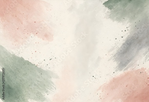 Soft pastel watercolor brush strokes with subtle speckles on textured paper