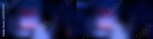 Glowing blue indigo red neon wave light gradient ribbed glass on dark grainy texture background for abstract header banner wallpaper poster cover project backdrop design