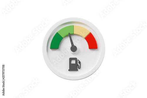 Foto 3d fuel gauge icon