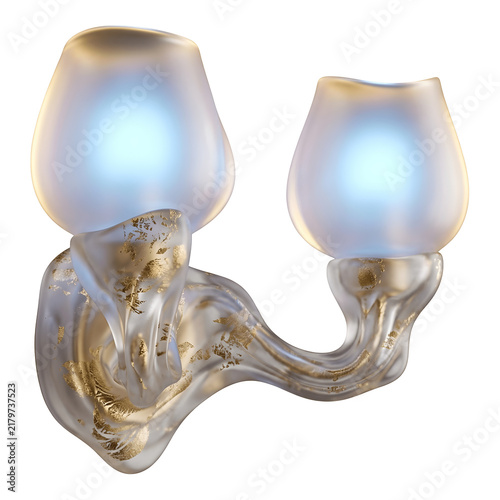 3D Translucent Proximal Femur and Hip Joint Anatomical Illustration isolated on transparent background
