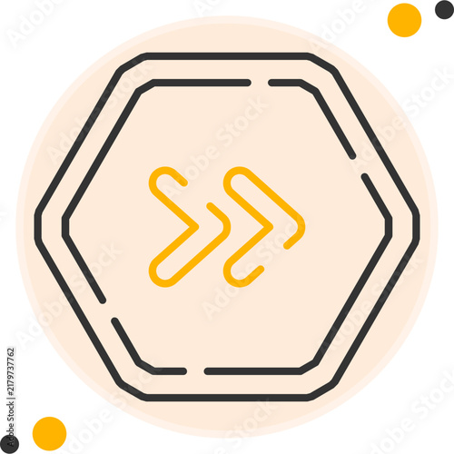 Fast Forward Vector Icon