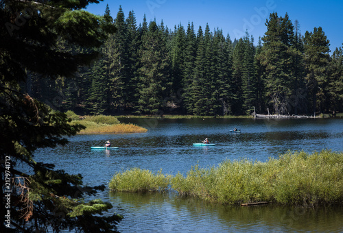 Peaceful Kayak Adventures at Manzanita Lake, Lassen Volcanic National Park