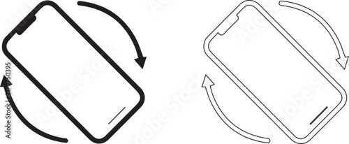 Canvas Print Rotate smartphone icon set
