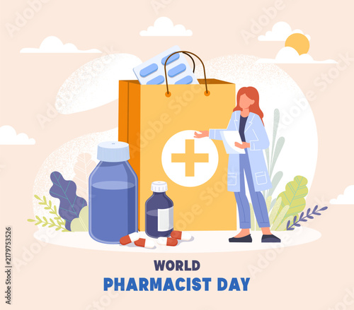 Foto World Pharmacists Day Healthcare Concept