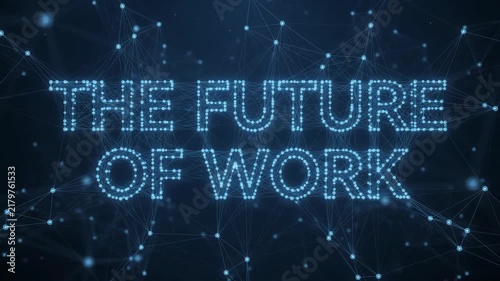 Futuristic AI Neural Network Text Animation