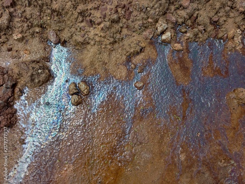 soil layer section of acid soil.
