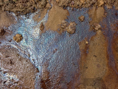 soil layer section of acid soil.