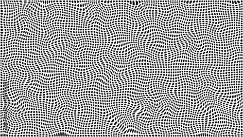 halftone dots background retro pop art cartoon monochrome style. 4k white black abstract halftone animated background. Square HUD brush stroke geometric pattern. Halftone animation pattern.