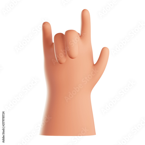 Konstfotografi 3D hand making a shaka gesture with thumb and pinky raised, isolated on a transparent background