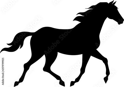 horse silhouette vector