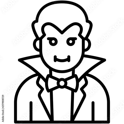 Bild auf Leinwand Vampire Dracula Count Halloween Avatar