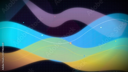 Abstract Cybernetic Wave Geometric Background