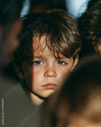 Vulnerable Child Between Parents During Emotional Family Conflict