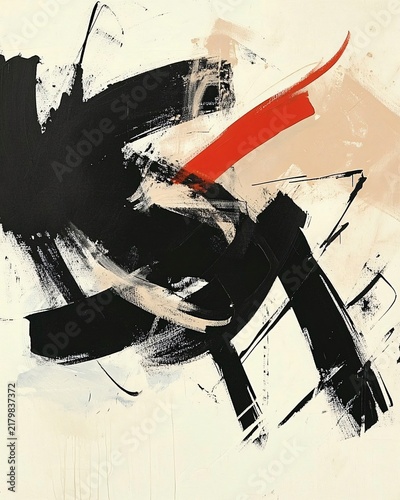 Abstract Expressionism: Paint with spontaneous, free-form strokes, allowing emotions to dictate the color, shape, and direction of each mark., illustration, vector, silhouette, abstract, art, drawing.