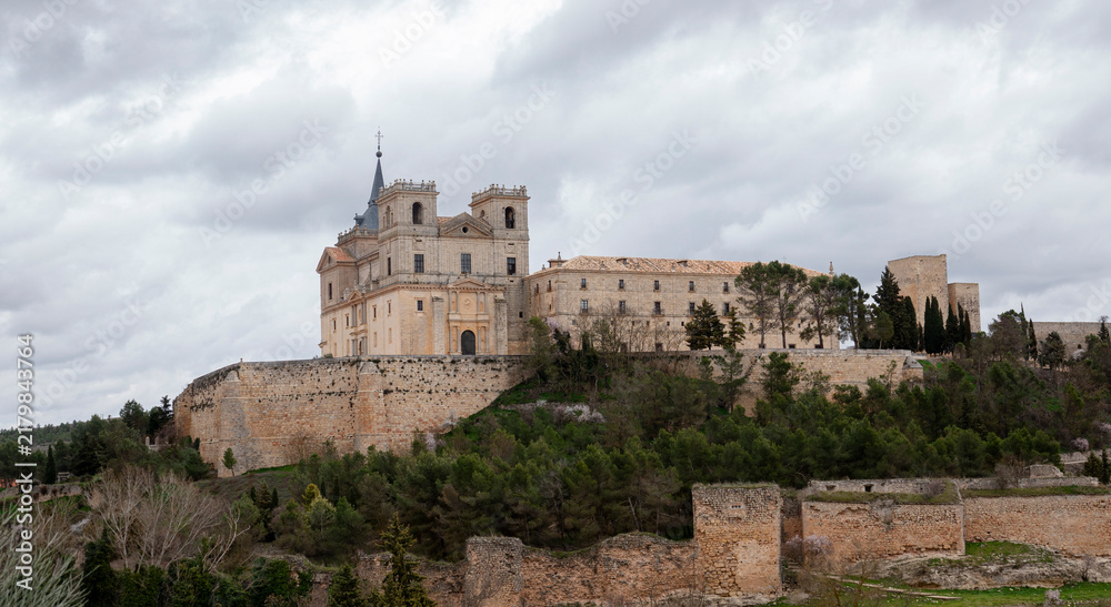Obraz premium Ucles Monastery and historic fortress in Cuenca, Spain