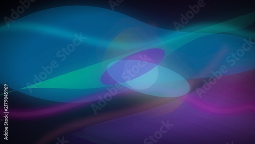 Bild auf Leinwand Cosmic Aurora Abstract Gradient Background