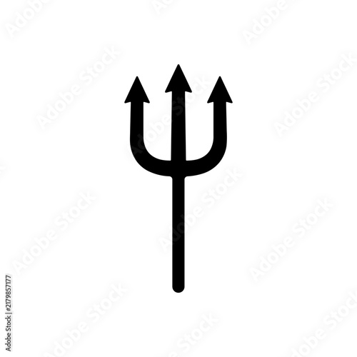 Bild auf Leinwand Halloween Pitchfork Icon