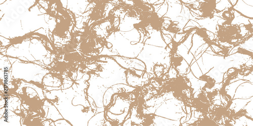 Tangled brown root fibers on a clean white background with natural lighting and abstract texture for organic design concepts