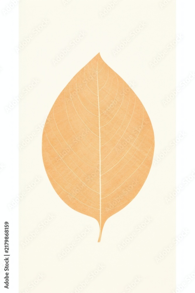 Obraz premium Tree leaf plant white background pattern.