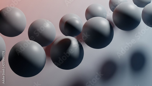 black and white spheres