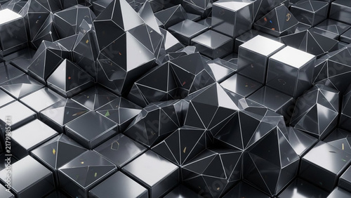 abstract background with cubes