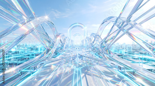 Abstract glass 3D