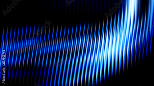Blue vertical stripes create a vibrant illuminated pattern against a dark background lines illumination gradient azure cobalt cerulean sapphire teal